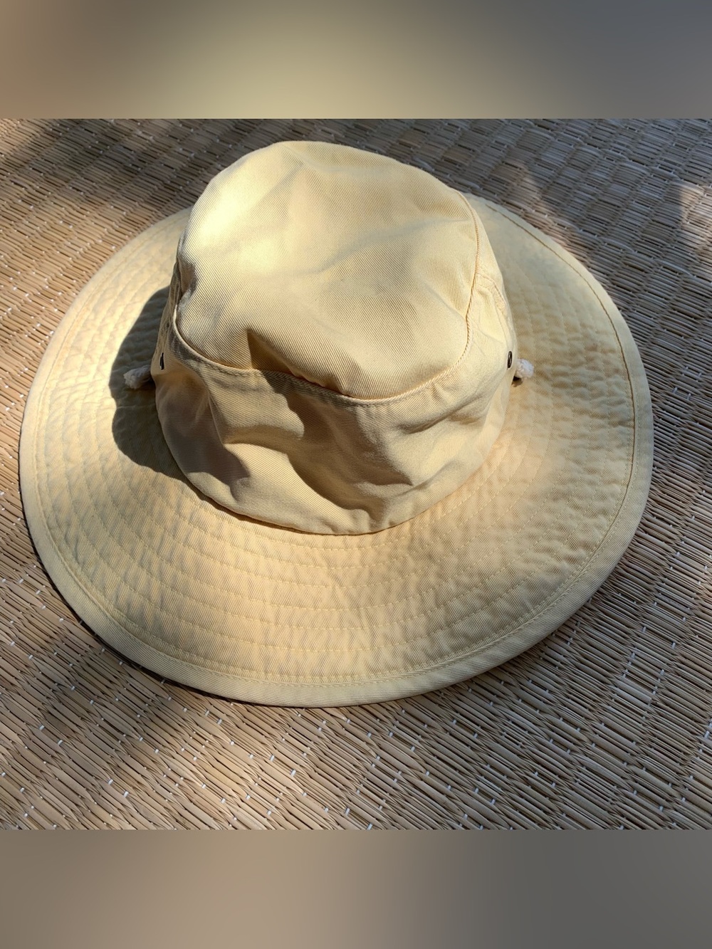 Cotton Gap Spring Summer Brim Hat in Light Yellow - Picture 2 of 5